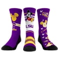 thumbnail image 1 of Unisex Rock Em Socks LSU Tigers Disney Three-Pack Crew Socks, 1 of 4
