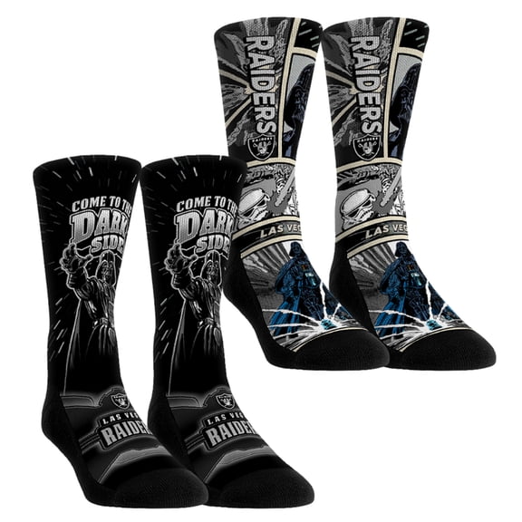 Unisex Rock Em Socks Las Vegas Raiders Star Wars Empire Two-Pack Crew Socks