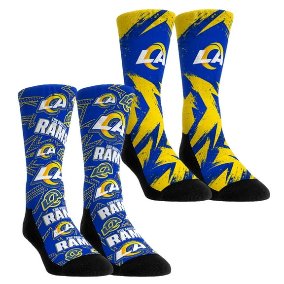 Unisex Rock Em Socks   Los Angeles Rams Gameday Two-Pack Crew Socks Set