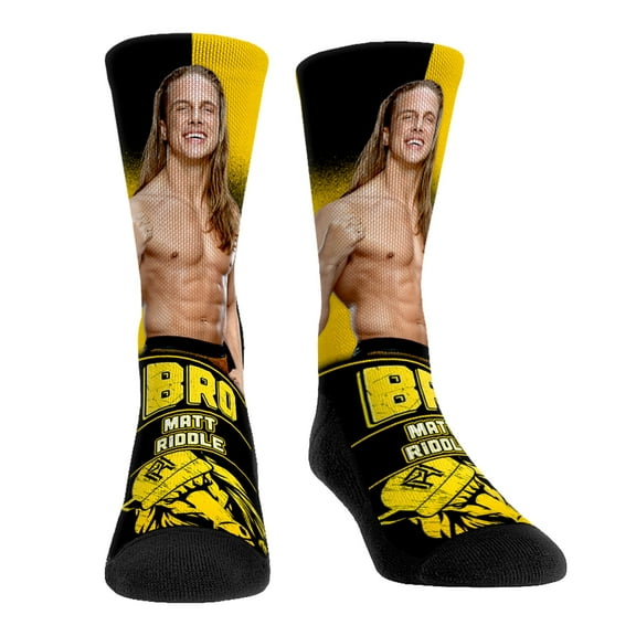 Unisex Rock Em Socks Matt Riddle Stare Down Crew Socks