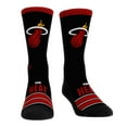 thumbnail image 1 of Unisex Rock Em Socks Miami Heat Gametime Stripe-Crew Socks, 1 of 2