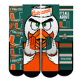 thumbnail image 1 of Unisex Rock Em Socks  Miami Hurricanes Fan Favorite Three-Pack Crew Sock Set, 1 of 4