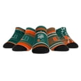 thumbnail image 1 of Unisex Rock Em Socks Miami Hurricanes Super Fan Five-Pack Low-Cut Socks Set, 1 of 6