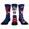 thumbnail image 1 of Unisex Rock Em Socks Mickey Mouse Navy Columbus Blue Jackets Three-Pack Crew Socks Set, 1 of 4