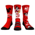 thumbnail image 1 of Unisex Rock Em Socks Mickey Mouse Red Atlanta Hawks Three-Pack Disney Crew Socks Set, 1 of 4