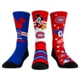 thumbnail image 1 of Unisex Rock Em Socks Mickey Mouse Red Montreal Canadiens Three-Pack Crew Socks Set, 1 of 4