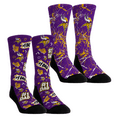 thumbnail image 1 of Unisex Rock Em Socks Minnesota Vikings Number 1 Dad 2-Pack Crew Socks, 1 of 3