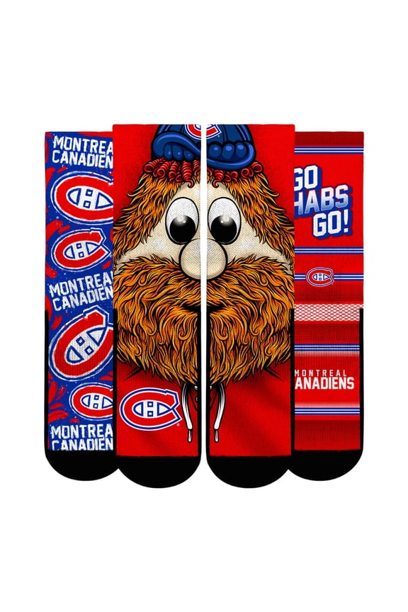 Unisex Rock Em Socks  Montreal Canadiens Fan Favorites Three-Pack Crew Socks Set
