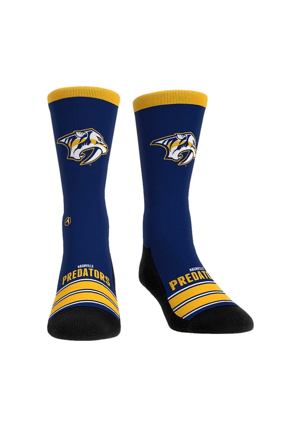 Unisex Rock Em Socks Nashville Predators Gametime Stripe-Crew Socks