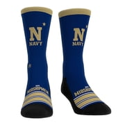 Unisex Rock Em Socks Navy Midshipmen Gametime Stripe-Crew Socks