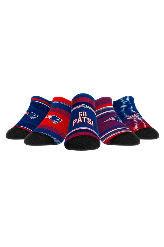 Unisex Rock Em Socks New England Patriots Super Fan Five-Pack Low-Cut Socks Set