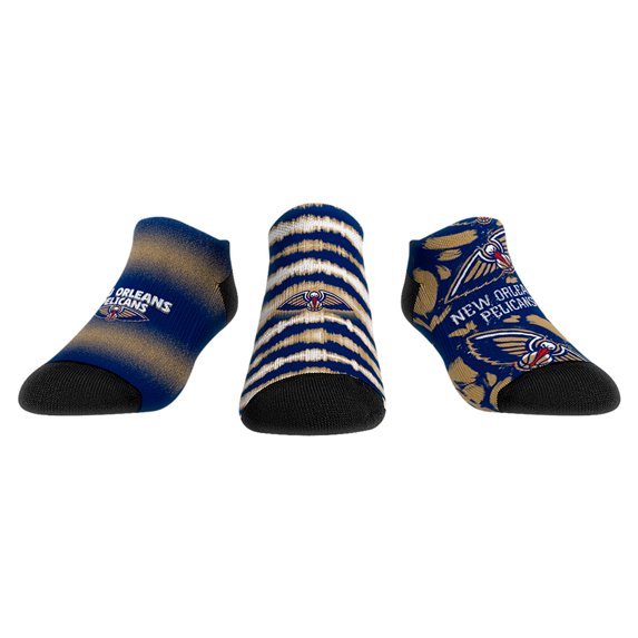 Unisex Rock Em Socks New Orleans Pelicans Make Some Noise 3-Pack Low-Cut Socks