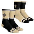 thumbnail image 1 of Unisex Rock Em Socks  New Orleans Saints 2-Pack Color Block Crew Socks Set, 1 of 1