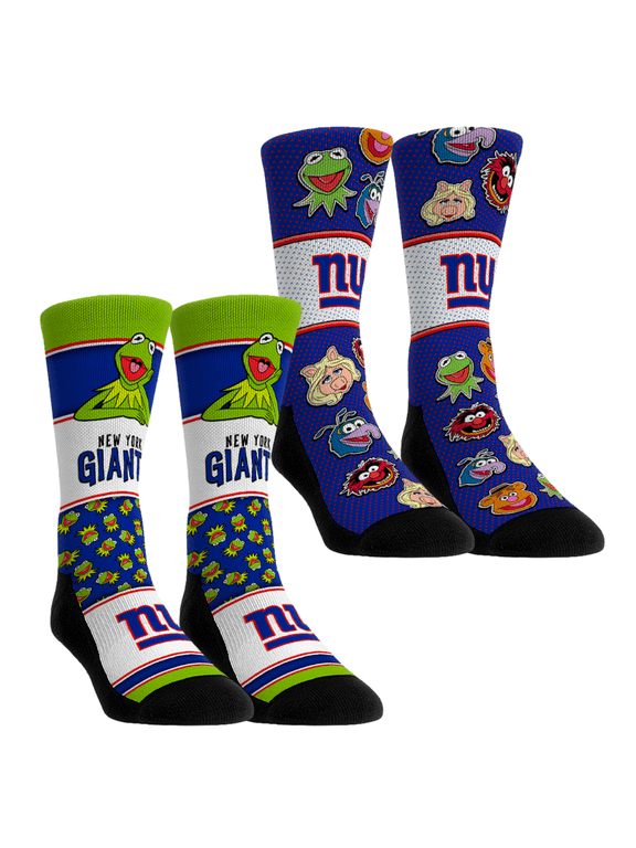 Unisex Rock Em Blue New York Giants Muppets 2-Pack Crew Socks Set