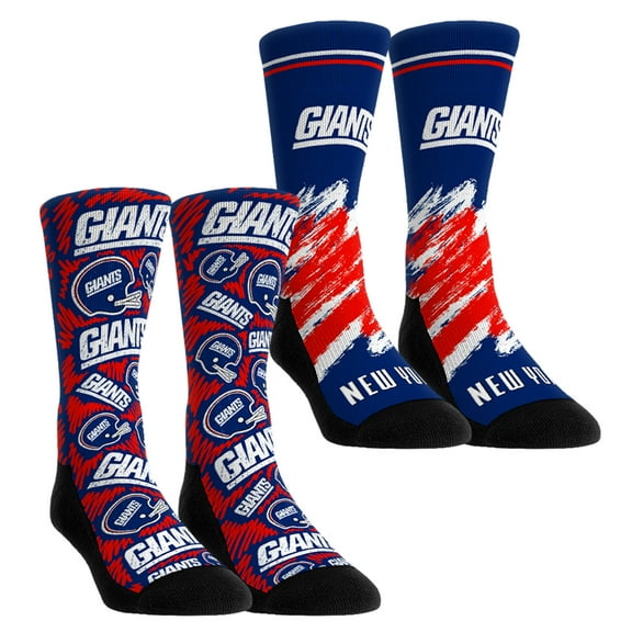 Unisex Rock Em Socks New York Giants Throwback Two-Pack Crew Socks Set