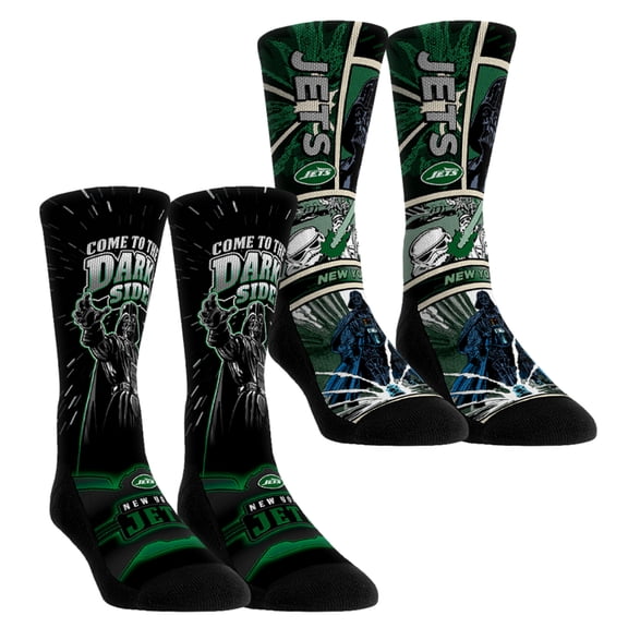 Unisex Rock Em Socks New York Jets Star Wars Empire Two-Pack Crew Socks