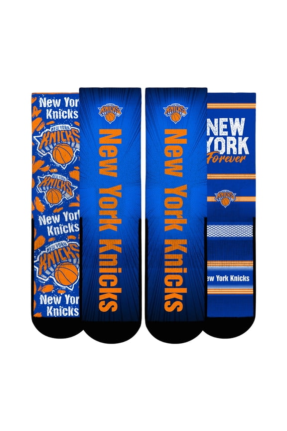 Unisex Rock Em Socks New York Knicks Fan Favorites Three-Pack Crew Socks Set