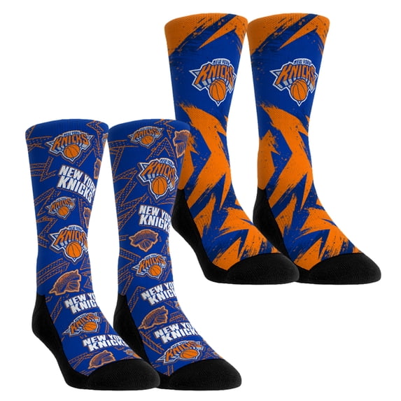 Unisex Rock Em Socks New York Knicks Game Day 2-Pack Crew Socks