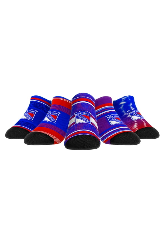 Unisex Rock Em Socks New York Rangers Super Fan Five-Pack Low-Cut Socks Set