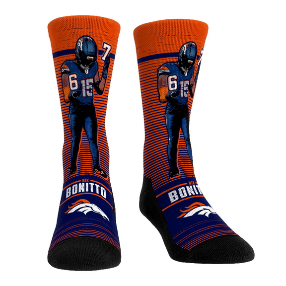 Unisex Rock Em Socks Nik Bonitto Denver Broncos Player Celebration Crew Socks