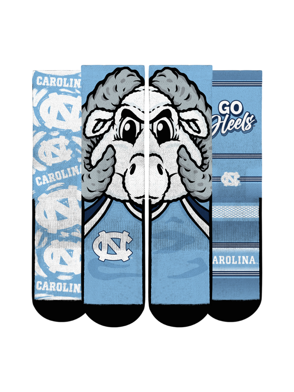 Unisex Rock Em Light Blue North Carolina Tar Heels Fan Favorite Three-Pack Crew Sock Set