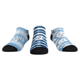 thumbnail image 1 of Unisex Rock Em Socks North Carolina Tar Heels Make Some Noise Three-Pack Low-Cut Socks Set, 1 of 4