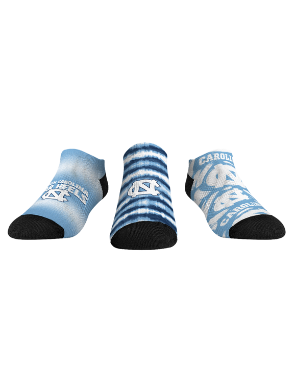 Unisex Rock Em Blue North Carolina Tar Heels Make Some Noise Three-Pack Low-Cut Socks Set