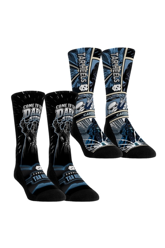 Unisex Rock Em Socks North Carolina Tar Heels Star Wars Empire Two-Pack Crew Socks Set