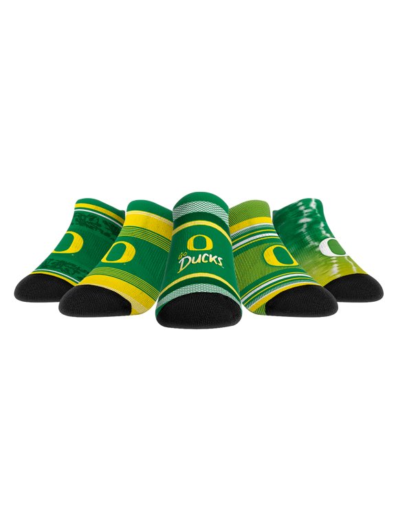Unisex Rock Em Oregon Ducks Super Fan Five-Pack Low-Cut Socks Set