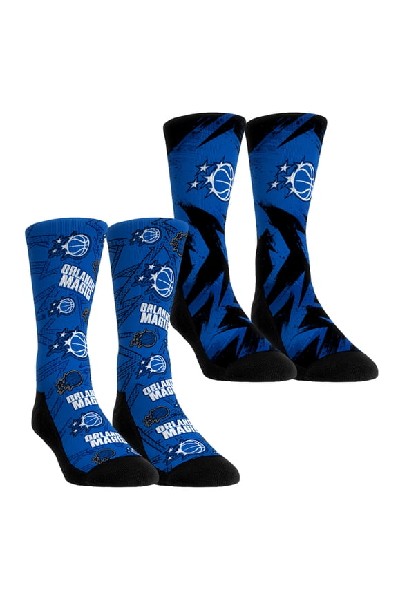 Unisex Rock Em Socks Orlando Magic Game Day 2-Pack Crew Socks