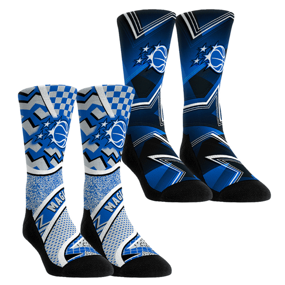 Unisex Rock Em Socks Orlando Magic NBA Hoops Two-Pack Crew Socks Set