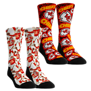 Unisex Rock Em Socks Patrick Mahomes-Kansas City Chiefs 2-Pack Player Micro Moment Crew Socks Set
