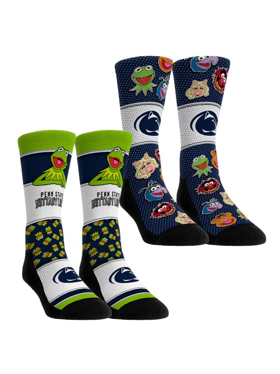 Unisex Rock Em Penn State Nittany Lions Muppets 2-Pack Crew Socks Set