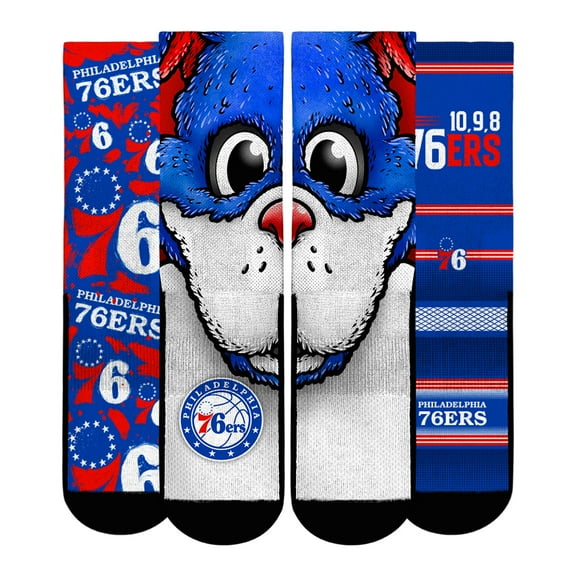 Unisex Rock Em Socks  Philadelphia 76ers Fan Favorites Three-Pack Crew Socks Set