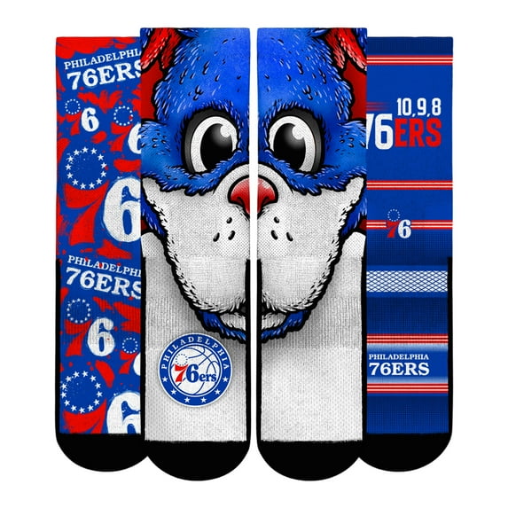 Unisex Rock Em Socks Philadelphia 76ers Fan Favorites Three-Pack Crew Socks Set