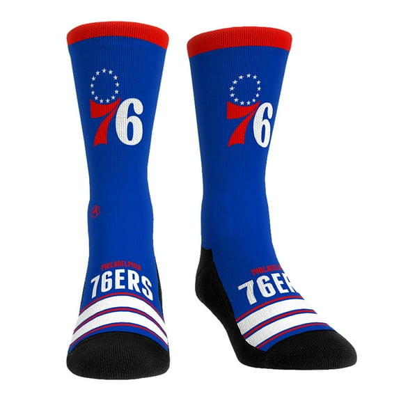 Unisex Rock Em Socks Philadelphia 76ers Gametime Stripe-Crew Socks