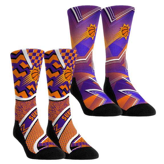 Unisex Rock Em Socks Phoenix Suns NBA Hoops Two-Pack Crew Socks Set