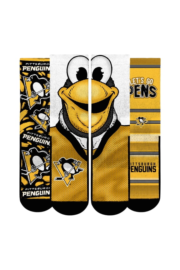 Unisex Rock Em Socks  Pittsburgh Penguins Fan Favorites Three-Pack Crew Socks Set