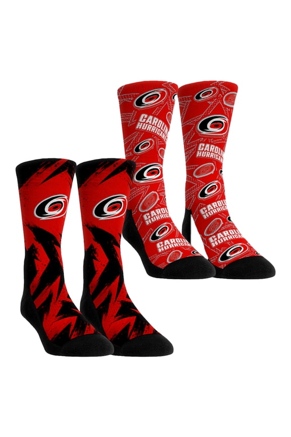 Unisex Rock Em Socks Carolina Hurricanes Game Day Two-Pack Crew Socks