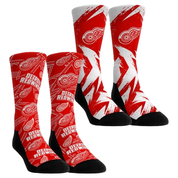Unisex Rock Em Socks Detroit Red Wings Game Day Two-Pack Crew Socks