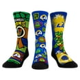 thumbnail image 1 of Unisex Rock Em Socks  Royal Los Angeles Rams TMNT Three-Pack Crew Sock Set, 1 of 4
