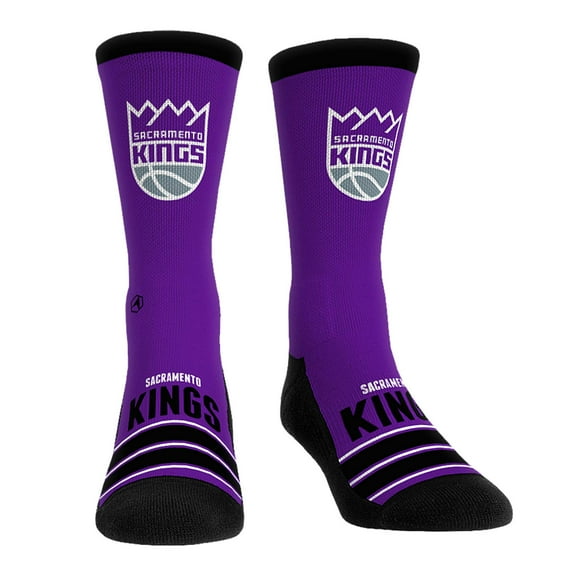 Unisex Rock Em Socks Sacramento Kings Gametime Stripe-Crew Socks