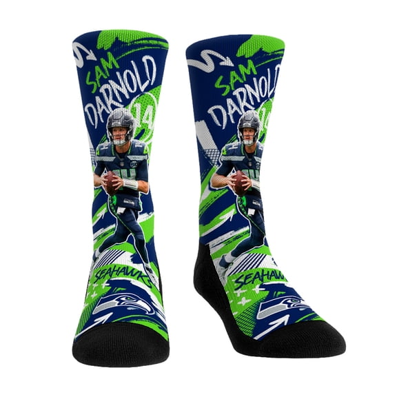 Unisex Rock Em Socks Sam Darnold-Seattle Seahawks Playmaker Crew Socks