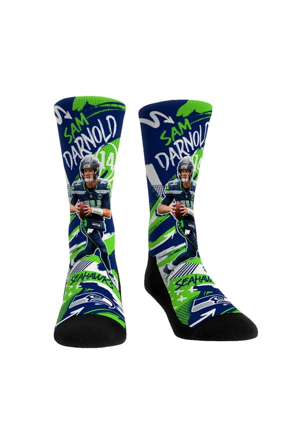 Unisex Rock Em Socks Sam Darnold-Seattle Seahawks Playmaker Crew Socks