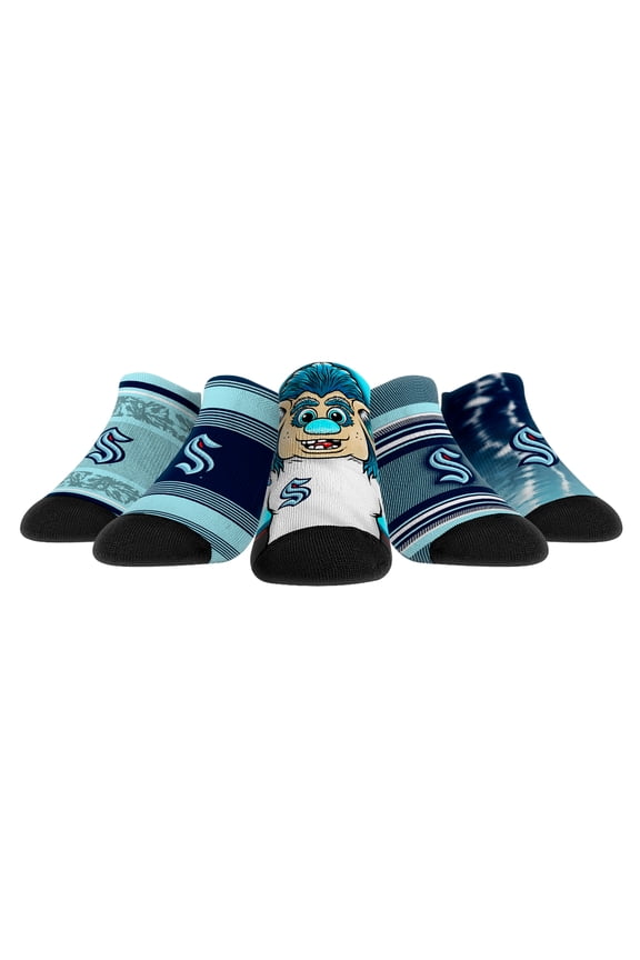 Unisex Rock Em Socks   Seattle Kraken Super Fan Five-Pack Low-Cut Socks Set