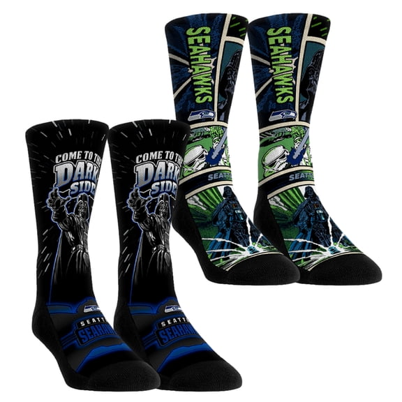 Unisex Rock Em Socks Seattle Seahawks Star Wars Empire Two-Pack Crew Socks