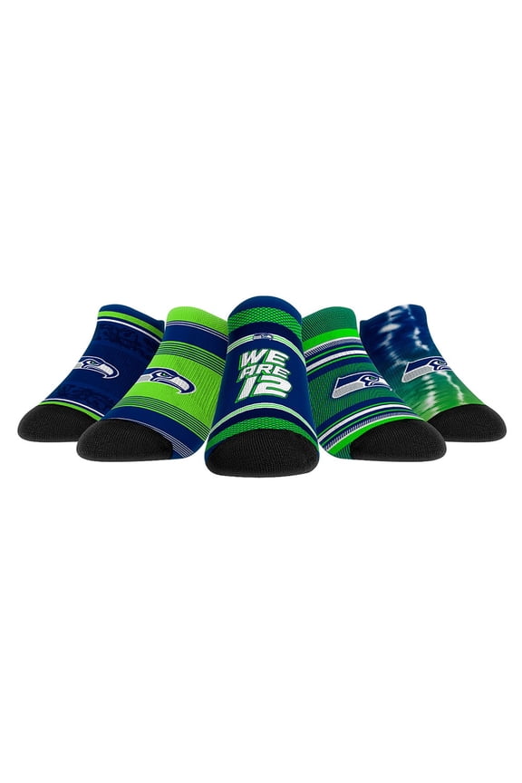 Unisex Rock Em Socks Seattle Seahawks Super Fan Five-Pack Low-Cut Socks Set