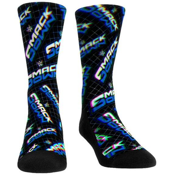 Unisex Rock Em Socks SmackDown Allover Crew Socks
