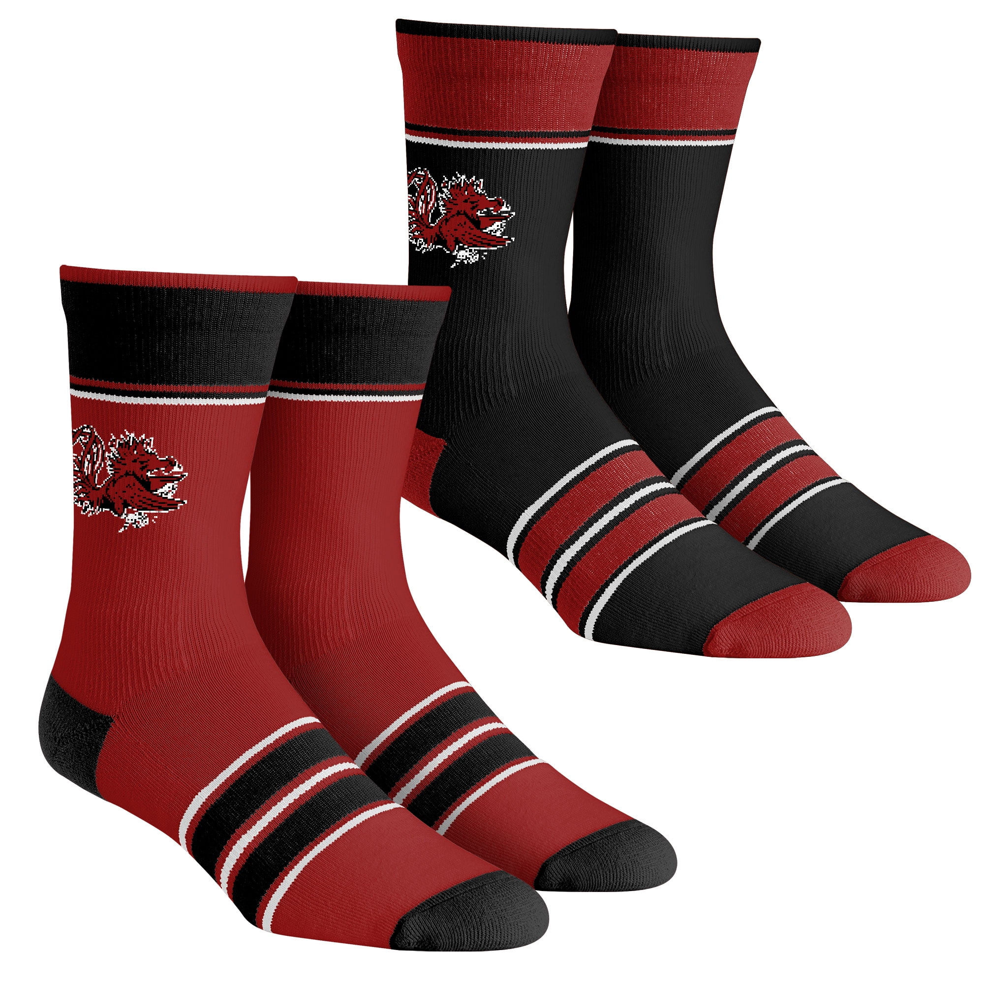 Unisex Rock Em Socks South Carolina Gamecocks MultiStripe 2Pack Team