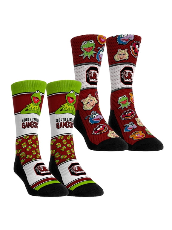 Unisex Rock Em South Carolina Gamecocks Muppets 2-Pack Crew Socks Set